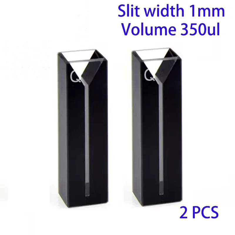 1mm slit 350μL black wall micro cuvette