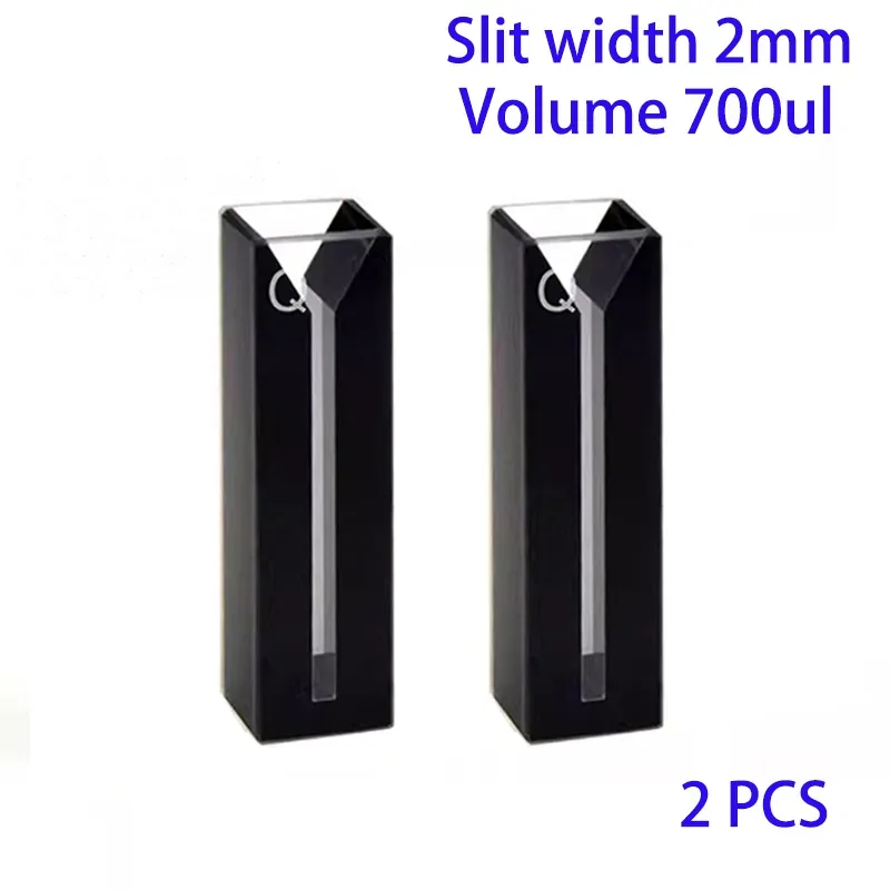2mm slit 700μL black wall micro cuvette