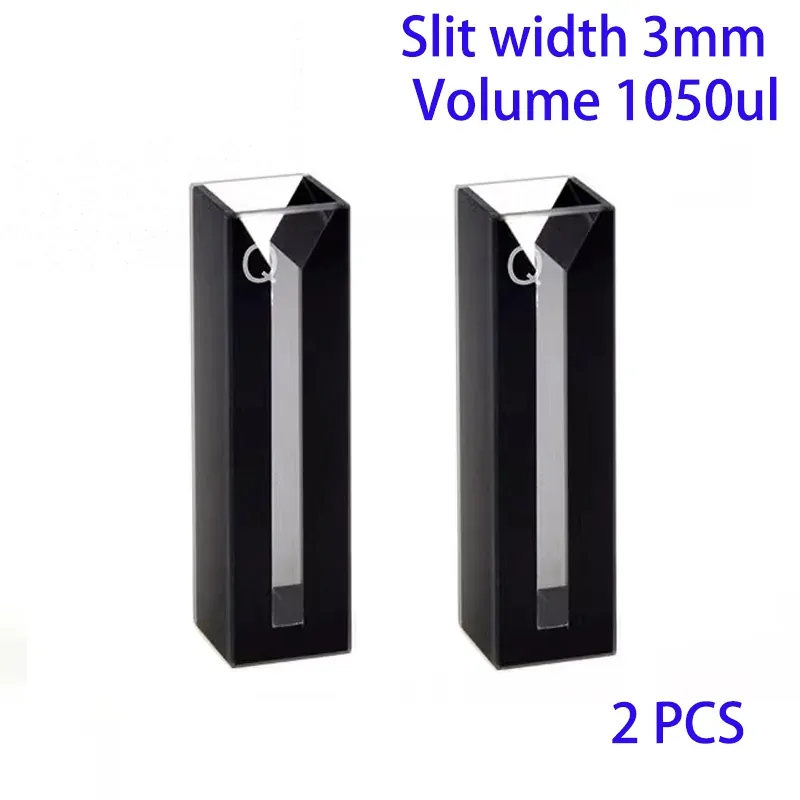 3mm slit 1050μL black wall micro cuvette