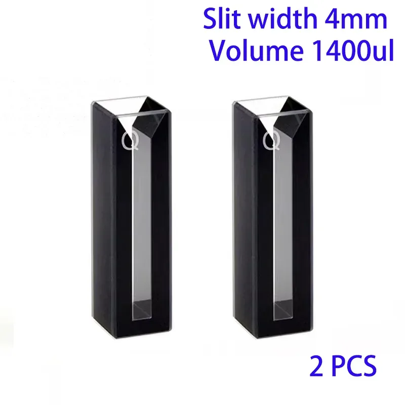 4mm slit 1400μL black wall micro cuvette