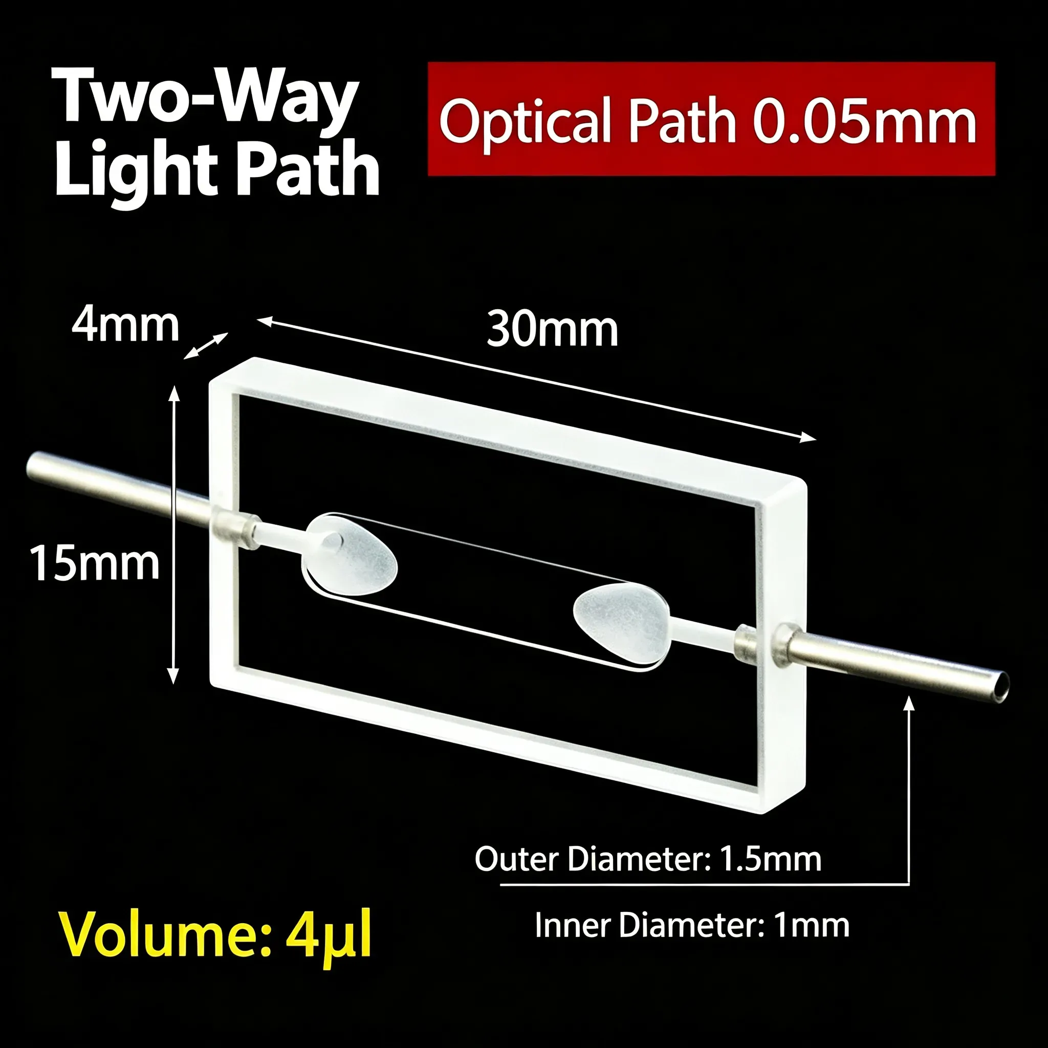 0.05–1 mm Ultra-Short Path · 4–80 µL Micro Volume