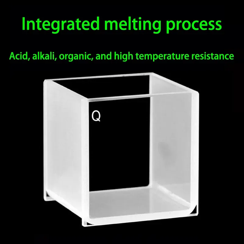 30mm Quartz Cubic Cuvette Two-Way with Quartz Lid 24mL 34x34x35mm 4