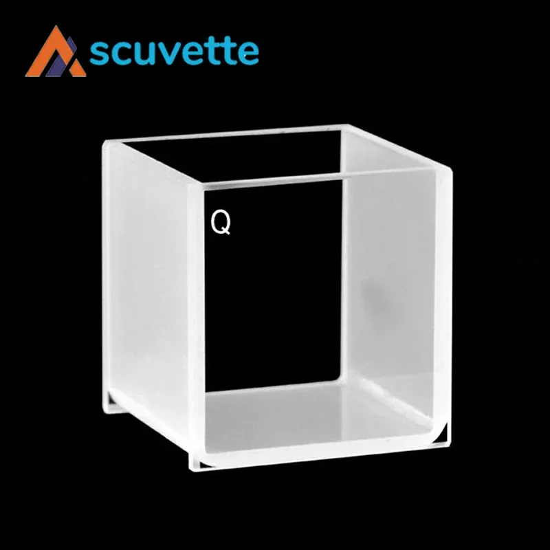 30mm Quartz Cubic Cuvette Two-Way Open Top 24mL 34x34x35mm