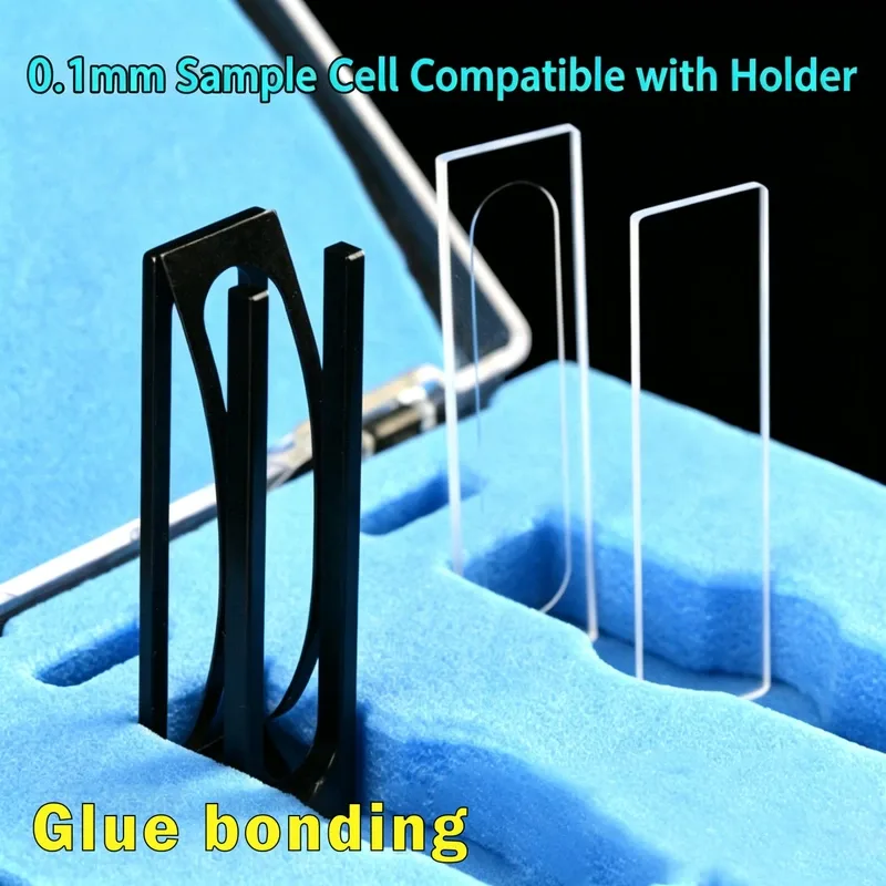 0.1 mm path demountable quartz cuvette With Cover Glass & Holder 30 µL — Scuvette