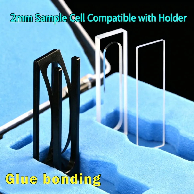 2 mm path demountable quartz cuvette With Cover Glass & Holder 600 µL — Scuvette