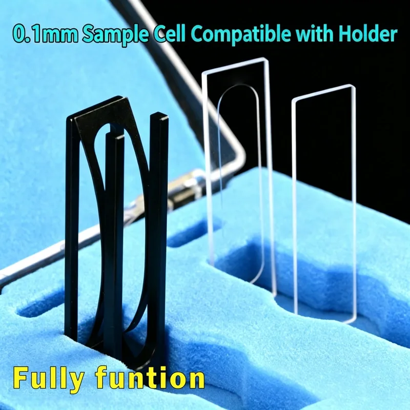 0.1 mm path demountable quartz cuvette With Cover Glass & Holder 30 µL — Scuvette