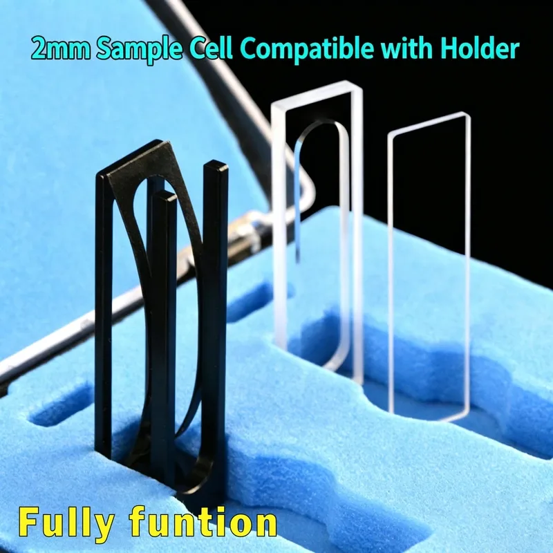 2 mm path demountable quartz cuvette With Cover Glass & Holder 600 µL — Scuvette