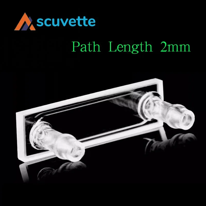 2mm micro quartz flow cell, 600µl, two-way light path