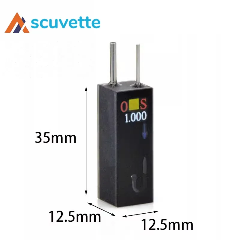 10mm Quartz Micro Flow Cuvette, Two-Way, 32uL, Stainless Steel Connectors