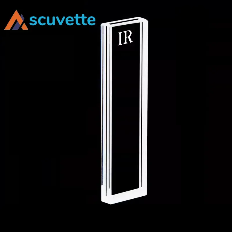 1mm IR Quartz Cuvette, 4-Port Light Path, 350uL, JGS3 Fused Silica