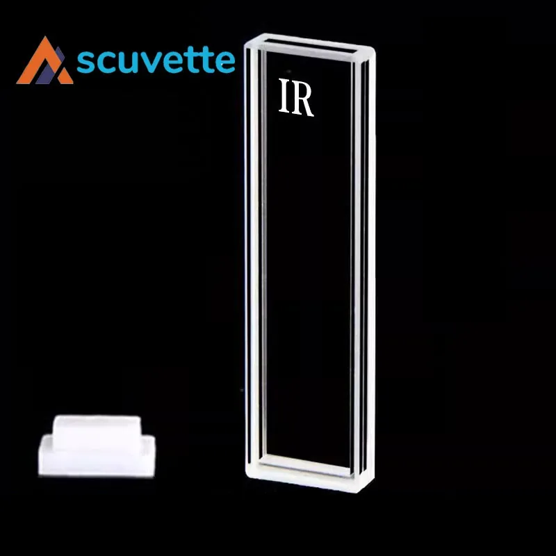 2mm IR Quartz Cuvette, 4-Port Light Path, 700uL, JGS3 Fused Silica