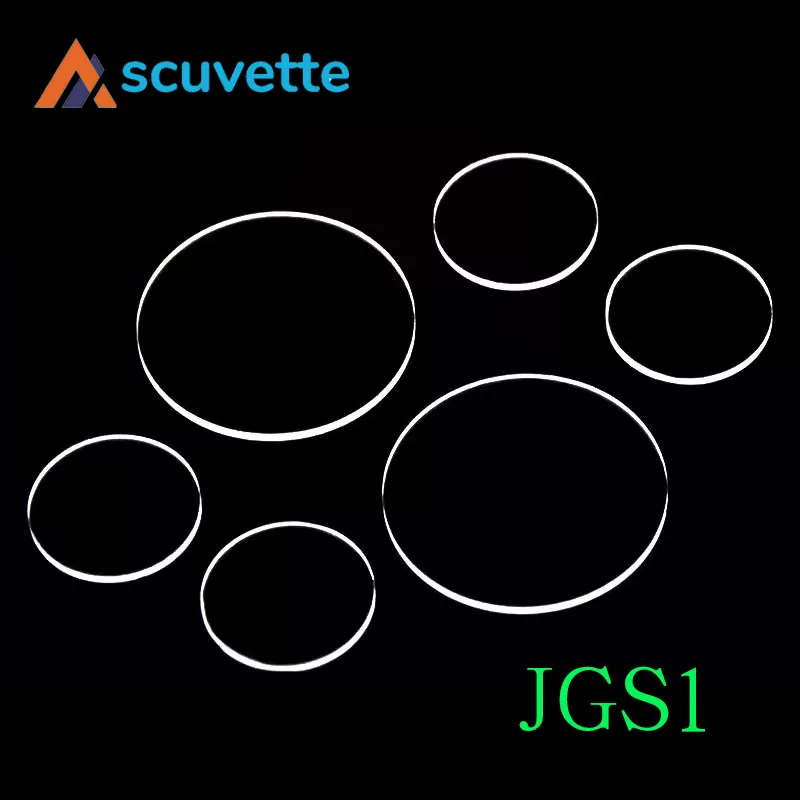 JGS1 Quartz Round Plates — scuvette