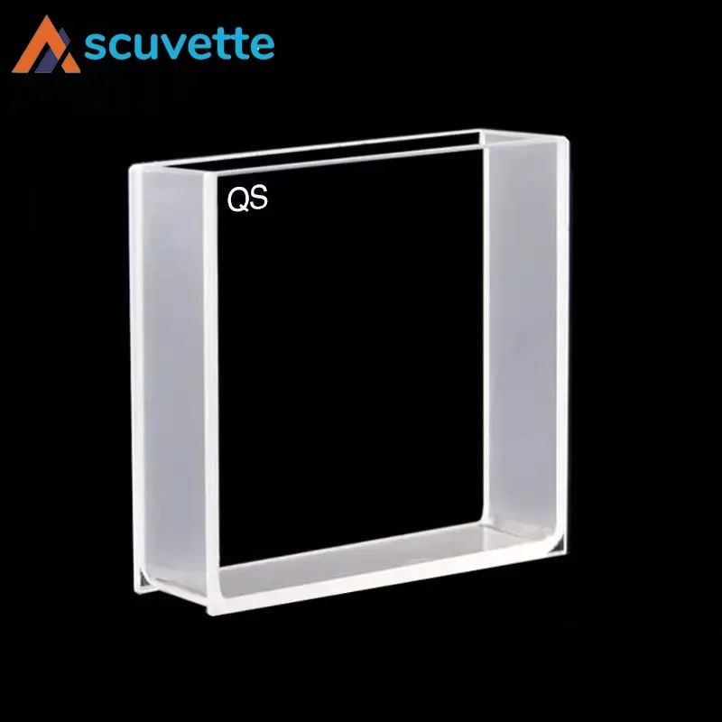 50mm Large-Aperture Quartz Cuvette 10mm Path Length Two-Way 17500μL