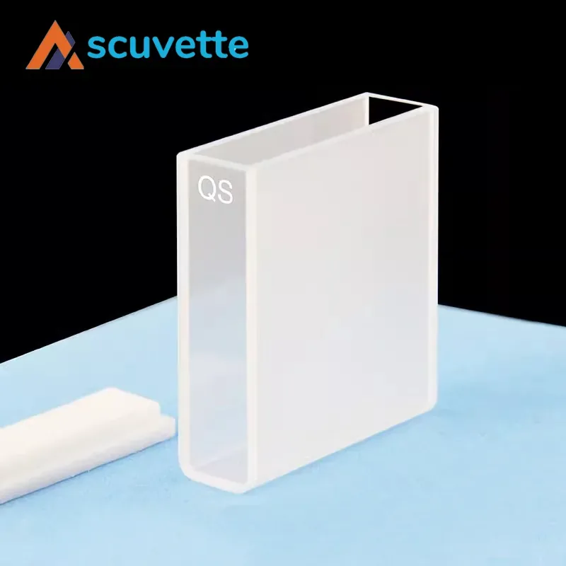 40mm Quartz Long Path-Length Cuvette Two-Way 14000μL