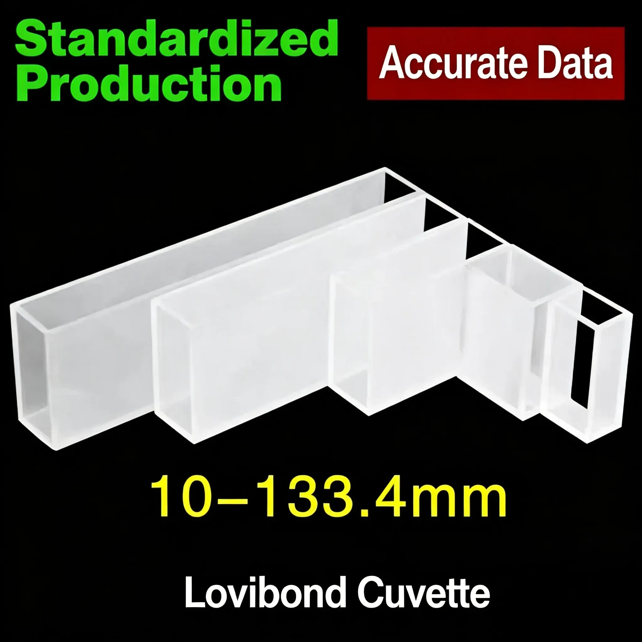 Ordinary grade (glued) for neutral solutions; Standard grade (fused) resists acids, alkalis and organic solvents