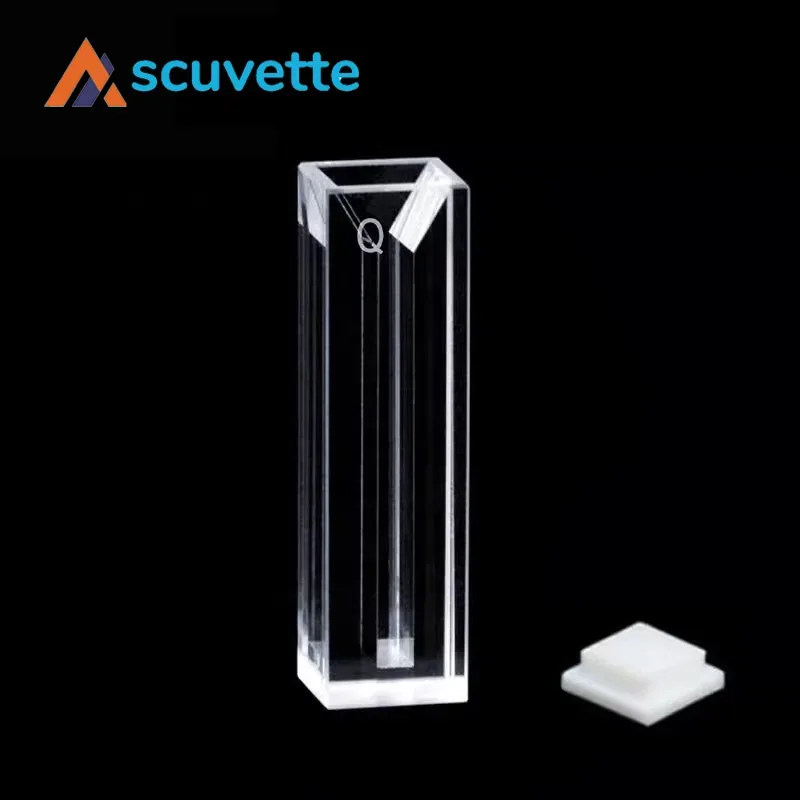 10mm Quartz Micro Cuvette 4-Port 3mm Slit 1050μL