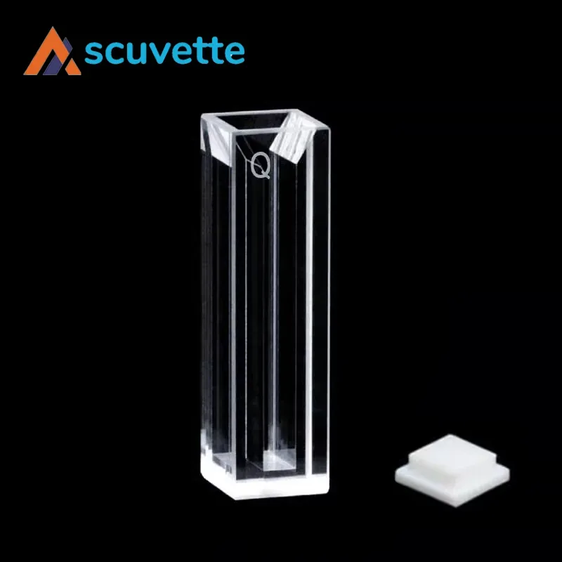 10mm Quartz Micro Cuvette 4-Port 4mm Slit 1400μL