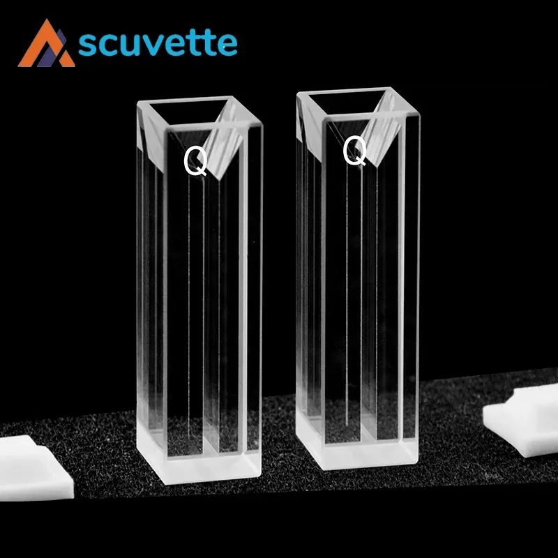 10mm Quartz Micro Cuvette 4-Port 2mm Slit 700μL