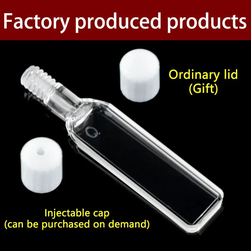1mm quartz screw cap cuvette detail
