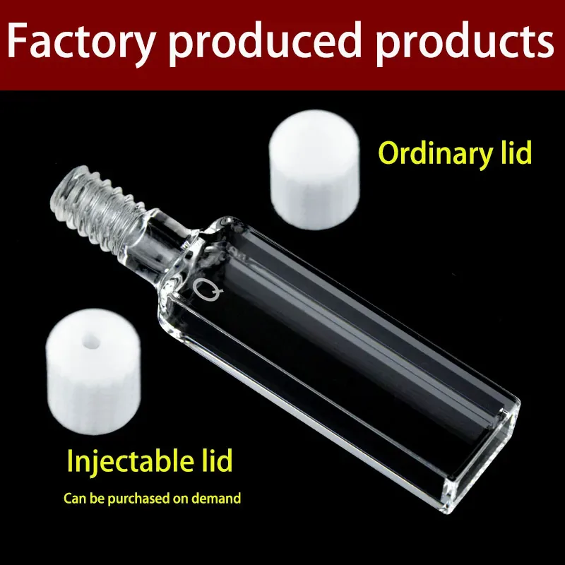 5mm quartz screw cap cuvette detail