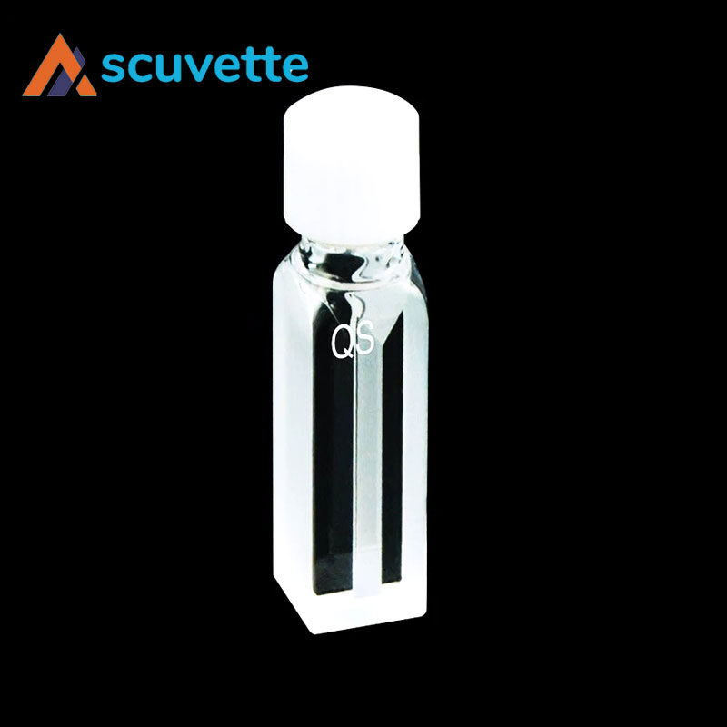 Screw-Cap Micro Quartz Cuvette 3 mm Slit 1050 µL