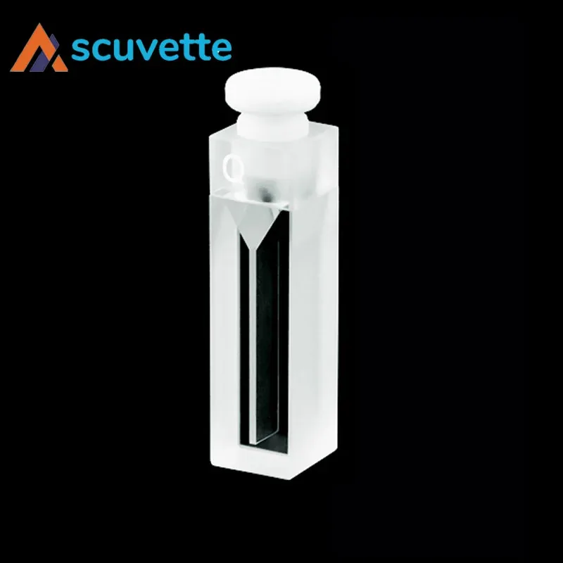1 mm slit two-way stoppered micro quartz cuvette 350 µL Ordinary — Scuvette