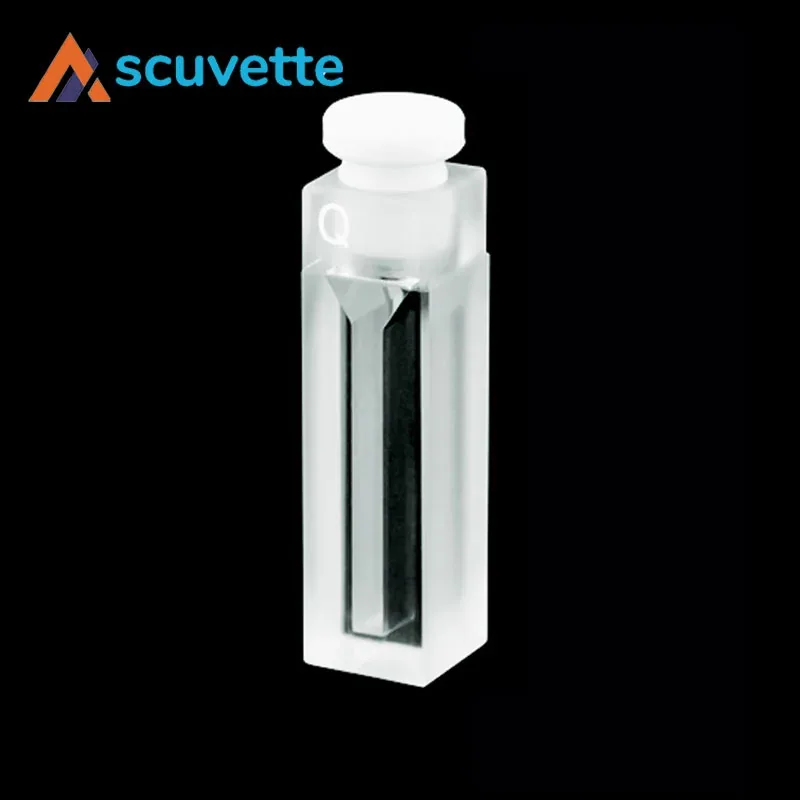 3 mm slit two-way stoppered micro quartz cuvette 1050 µL Ordinary — Scuvette