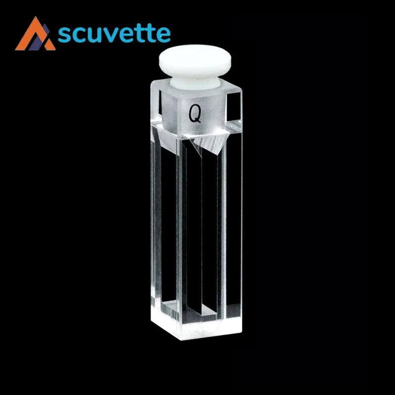3 mm slit four-way stoppered micro quartz cuvette 1050 µL Ordinary — Scuvette