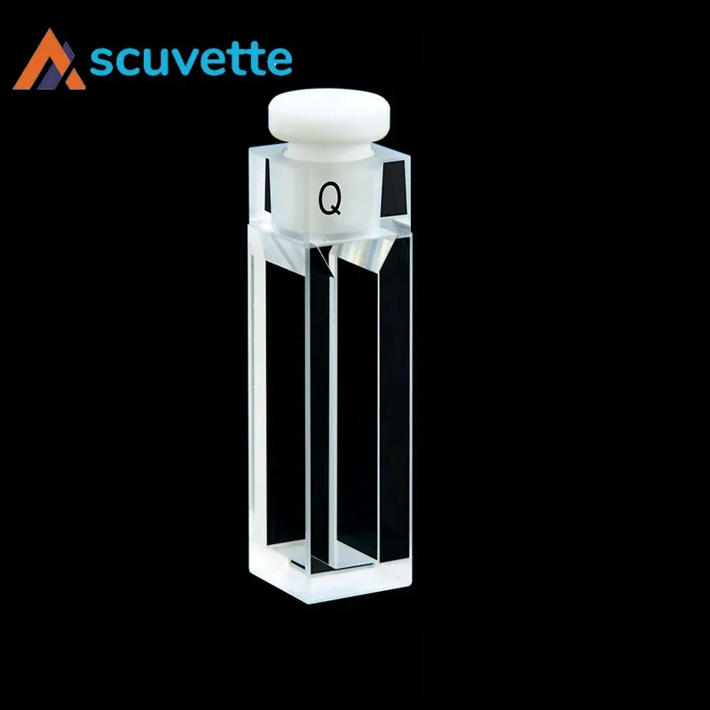 5 mm slit four-way stoppered micro quartz cuvette 1750 µL Ordinary — Scuvette