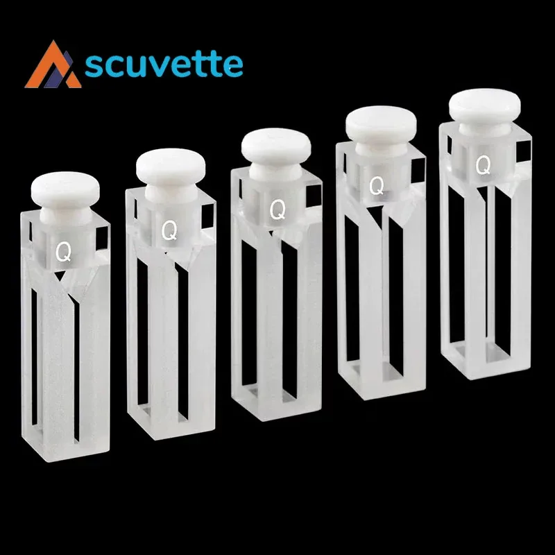 Stoppered Micro Quartz Cuvette — 4-Port — Scuvette
